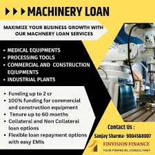 loan and investment for industrial machine project!