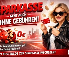 Sparkasse geht auch ohne Gebühren!