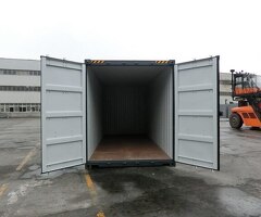 20-Fuß-Seecontainer, Anthrazit Ral7016, in gutem Zustand / Materialcontainer / Lagercontainer