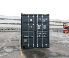 20-Fuß-Seecontainer, Anthrazit Ral7016, in gutem Zustand / Materialcontainer / Lagercontainer - 2