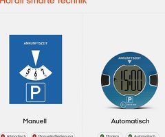 Elektronische Parkscheibe mit Zulassung für Autos in Deutschland