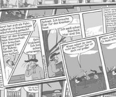 Herzlich willkommen in Knavenstedt – der Comicwelt von Hans Schumacher.